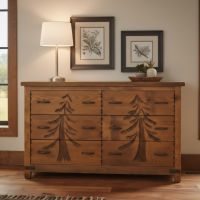 Dresser: Some lifestyle images are created with AI for visualization purposes. Crafted from natural solid wood, each piece is unique and will vary.