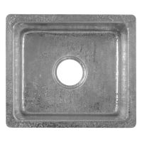 16" Gourmet Rectangular Nickel Terra Firma Copper Bar & Prep Sink - 3.5" Drain