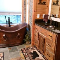 17" Oval Oil Rubbed Bronze Hammered Copper Bathroom Sink