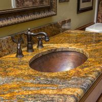 17" Oval Oil Rubbed Bronze Hammered Copper Bathroom Sink