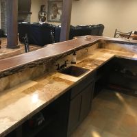 17" Rectangular Oil Rubbed Bronze Hammered Copper Bar & Prep Sink - 2" Drain