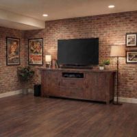 Barn Wood TV Stand: Some lifestyle images are created with AI for visualization purposes. Crafted from natural solid wood, each piece is unique and will vary.
