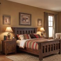 Barn Wood Nightstand: Some lifestyle images are created with AI for visualization purposes. Crafted from natural solid wood, each piece is unique and will vary.