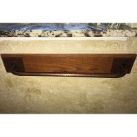 18" Oil Rubbed Bronze Hammered Copper Towel Bar