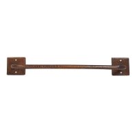 18" Oil Rubbed Bronze Hammered Copper Towel Bar