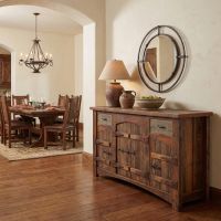 Sideboard: Some lifestyle images are created with AI for visualization purposes. Crafted from natural solid wood, each piece is unique and will vary.