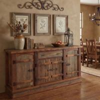 Sideboard: Some lifestyle images are created with AI for visualization purposes. Crafted from natural solid wood, each piece is unique and will vary.