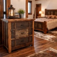 Band Wood Chest: Some lifestyle images are created with AI for visualization purposes. Crafted from natural solid wood, each piece is unique and will vary.