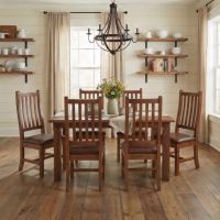 Barn Wood Dining Chair: Some lifestyle images are created with AI for visualization purposes. Crafted from natural solid wood, each piece is unique and will vary.
