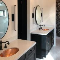 19" Oval Polished Hammered Copper Bathroom Sink
