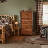Rustic Chest: Some lifestyle images are created with AI for visualization purposes. Crafted from natural solid wood, each piece is unique and will vary.