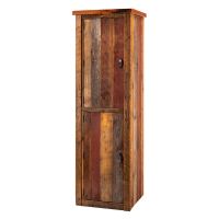 Back to the Barn Reclaimed Barn Wood Linen Closet - 18" - 27" Sizes - Hinge Right - Free Standing