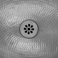 1.5" Non-Overflow Brushed Nickel Bathroom Sink Grid Drain