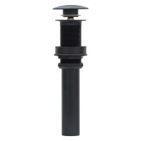 1.5" Non-Overflow Matte Black Bathroom Sink Pop-Up Drain