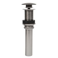 1.5" Non-Overflow Brushed Nickel Bathroom Sink Pop-Up Drain