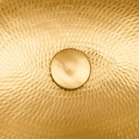 1.5" Non-Overflow Polished Brass Bathroom Sink Pop-Up Drain