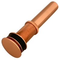 1.5" Non-Overflow Polished Copper Bathroom Sink Pop-Up Drain