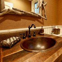 20" Oval Oil Rubbed Bronze Hammered Copper Self Rimming Master Bath Sink