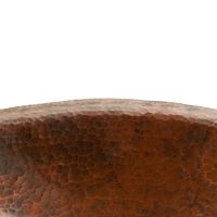 20" Oval Old World Oil Rubbed Bronze Forged Copper Vessel Sink