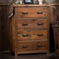 Timber Frame 4 Drawer Reclaimed Barn Wood Chest