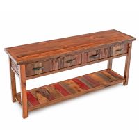Reclaimed Barn Wood 2 Drawer Sofa Table