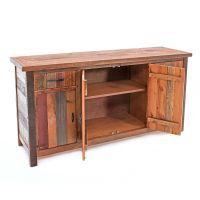Shows the inside of sideboard