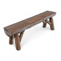 Olde Towne Cedar Half Log Dining Bench