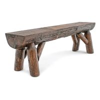 Olde Towne Cedar Half Log Dining Bench