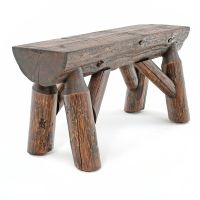 Olde Towne Cedar Half Log Dining Bench