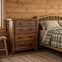 Rustic Chest: Some lifestyle images are created with AI for visualization purposes. Crafted from natural solid wood, each piece is unique and will vary.