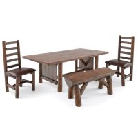 Olde Towne Rustic Log Dining Set
