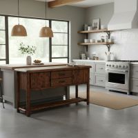 Rustic Server: Some lifestyle images are created with AI for visualization purposes. Crafted from natural solid wood, each piece is unique and will vary.