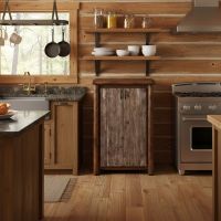 Rustic Pantry: Some lifestyle images are created with AI for visualization purposes. Crafted from natural solid wood, each piece is unique and will vary.