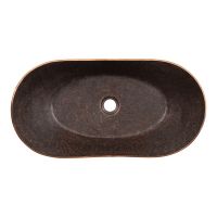 23" Bath Tub Oil Rubbed Bronze Terra Firma Copper Vessel Sink