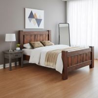 Barnwood End Table: Some lifestyle images are created with AI for visualization purposes. Crafted from natural solid wood, each piece is unique and will vary.