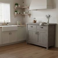 Buffet: Some lifestyle images are created with AI for visualization purposes. Crafted from natural solid wood, each piece is unique and will vary.