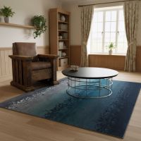 Rustic Lounge Chair: Some lifestyle images are created with AI for visualization purposes. Crafted from natural solid wood, each piece is unique and will vary.