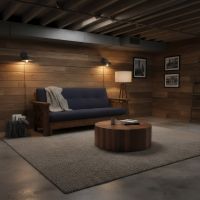Full Size Futon: Some lifestyle images are created with AI for visualization purposes. Crafted from natural solid wood, each piece is unique and will vary.