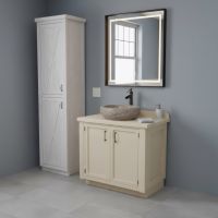 Linen Closet: Some lifestyle images are created with AI for visualization purposes. Crafted from natural solid wood, each piece is unique and will vary.
