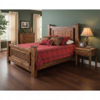 Rustic Bed: Some lifestyle images are created with AI for visualization purposes. Crafted from natural solid wood, each piece is unique and will vary.