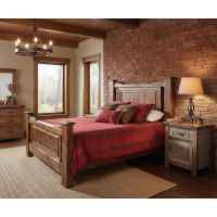 Rustic Nightstand: Some lifestyle images are created with AI for visualization purposes. Crafted from natural solid wood, each piece is unique and will vary.