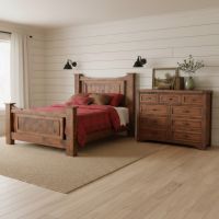 Barnwood Dresser: Some lifestyle images are created with AI for visualization purposes. Crafted from natural solid wood, each piece is unique and will vary.