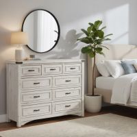 Dresser: Some lifestyle images are created with AI for visualization purposes. Crafted from natural solid wood, each piece is unique and will vary.