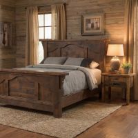 Rustic Barn Wood Nightstand: Some lifestyle images are created with AI for visualization purposes. Crafted from natural solid wood, each piece is unique and will vary.