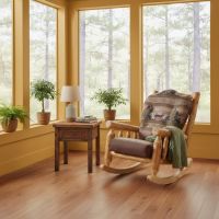 Rustic End Table: Some lifestyle images are created with AI for visualization purposes. Crafted from natural solid wood, each piece is unique and will vary.