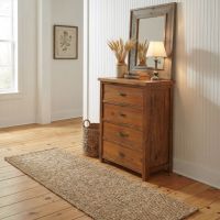Barn Wood Chest: Some lifestyle images are created with AI for visualization purposes. Crafted from natural solid wood, each piece is unique and will vary.