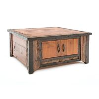 Western Woods Rustic Reclaimed 2 Door Coffee Table