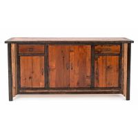 Touch of the West 4 Door 2 Drawer Barn Wood Sideboard