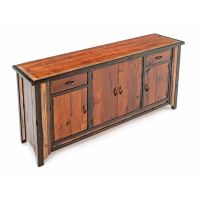 Touch of the West 4 Door 2 Drawer Barn Wood Sideboard