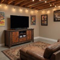 Barn Wood Media Cabinet: Some lifestyle images are created with AI for visualization purposes. Crafted from natural solid wood, each piece is unique and will vary.